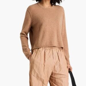 James Perse Light Beige Crew Neck Sweater